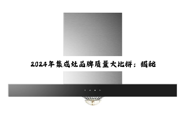 2024年集成灶品牌质量大比拼：揭秘当下热门品牌中的佼佼者